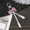 Handmade Colorful Bow Pendant Phone Case Keychain Lanyard Charm