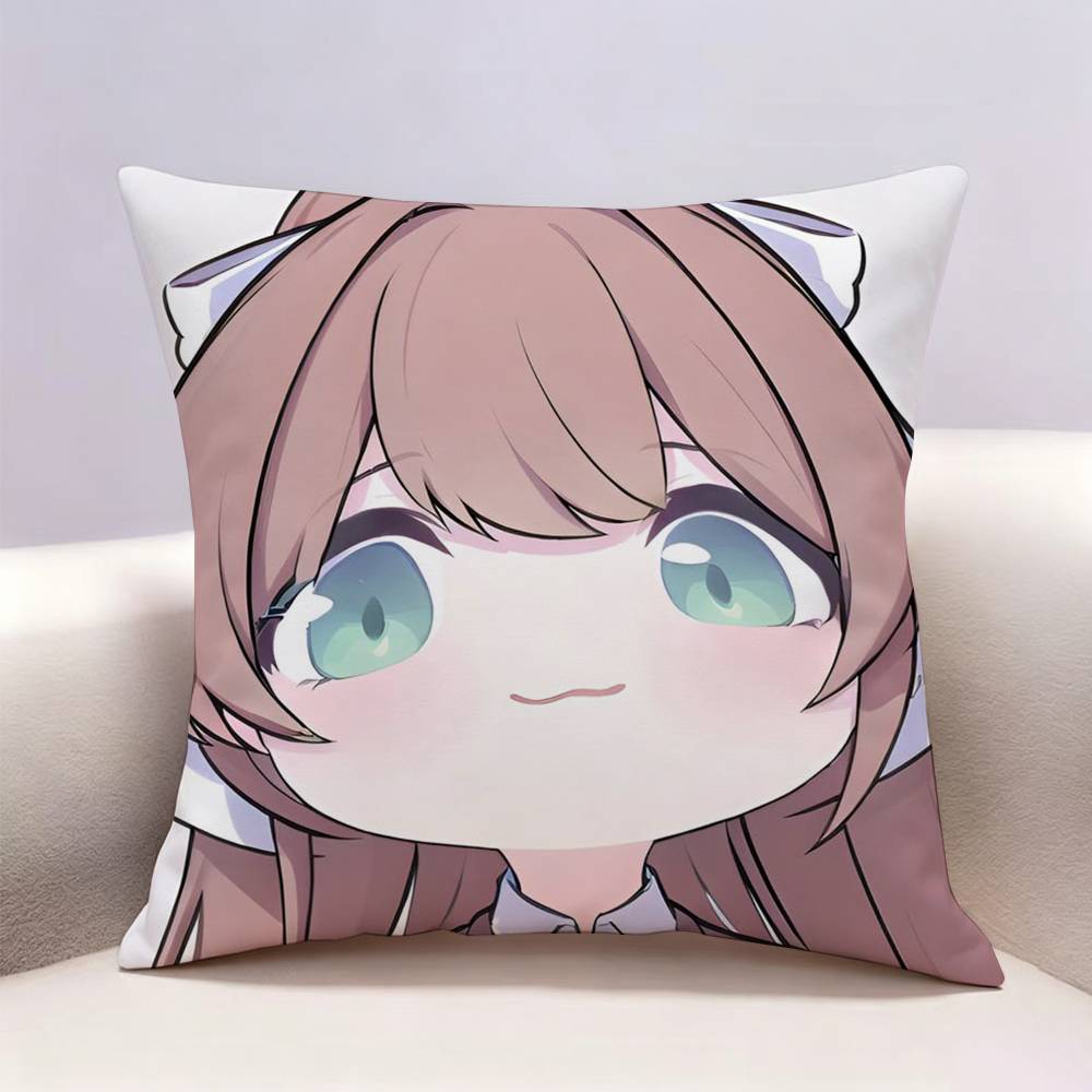 DDLC Monika Doublesided print Pillow Case Cushion Cover Throw Pillow Case For Car Sofa