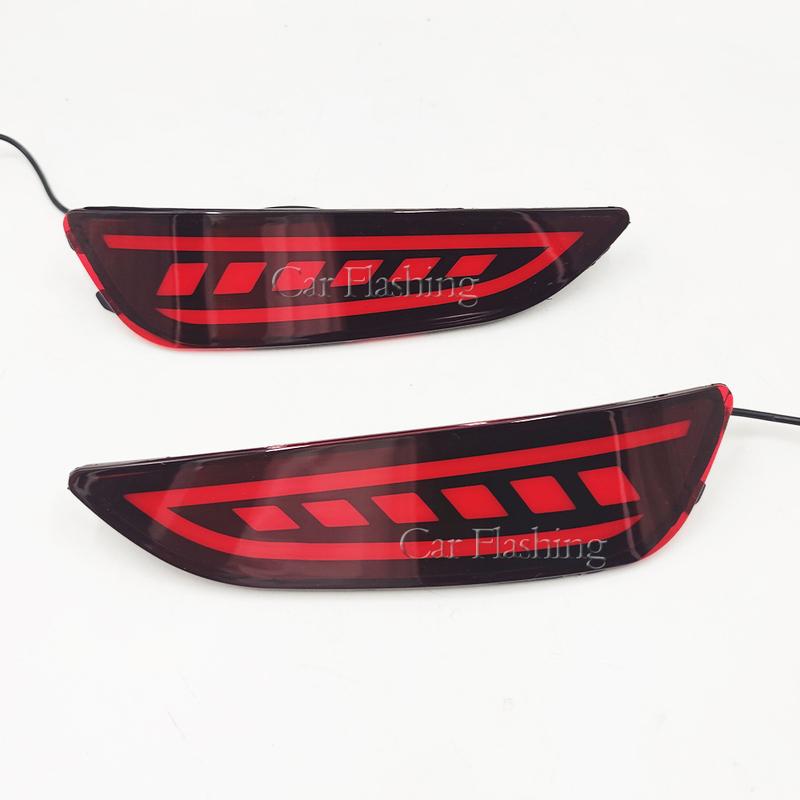 2PCS Car Tail Light LED Brake Light Taillight For Hyundai Accent Hatchback 2012 2013 2014 2015 2016 2017 Rear Bumper Lamp
