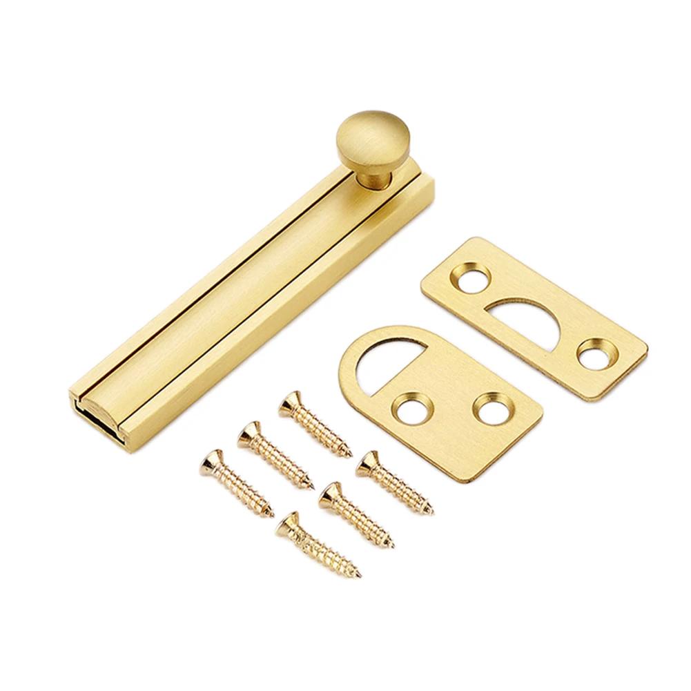 Door Latch Door Latch Lock Black Brass Brass Barn Gold Hardware Home Security Lock Bathroom With Screw Building