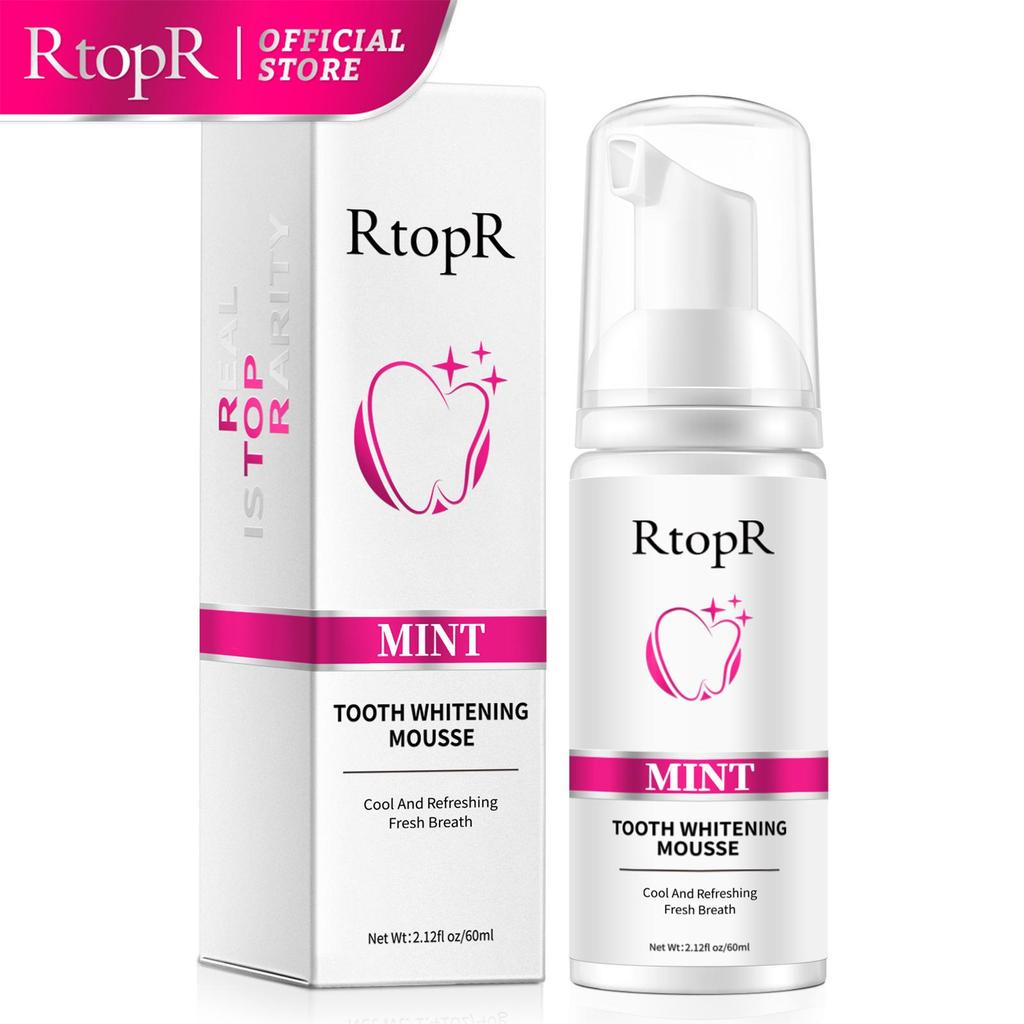 RtopR Mint Teeth Whitening Mousse  Dazzle White Teeth Clean Stains Repair Gums Healthy Improve Oral Refreshing