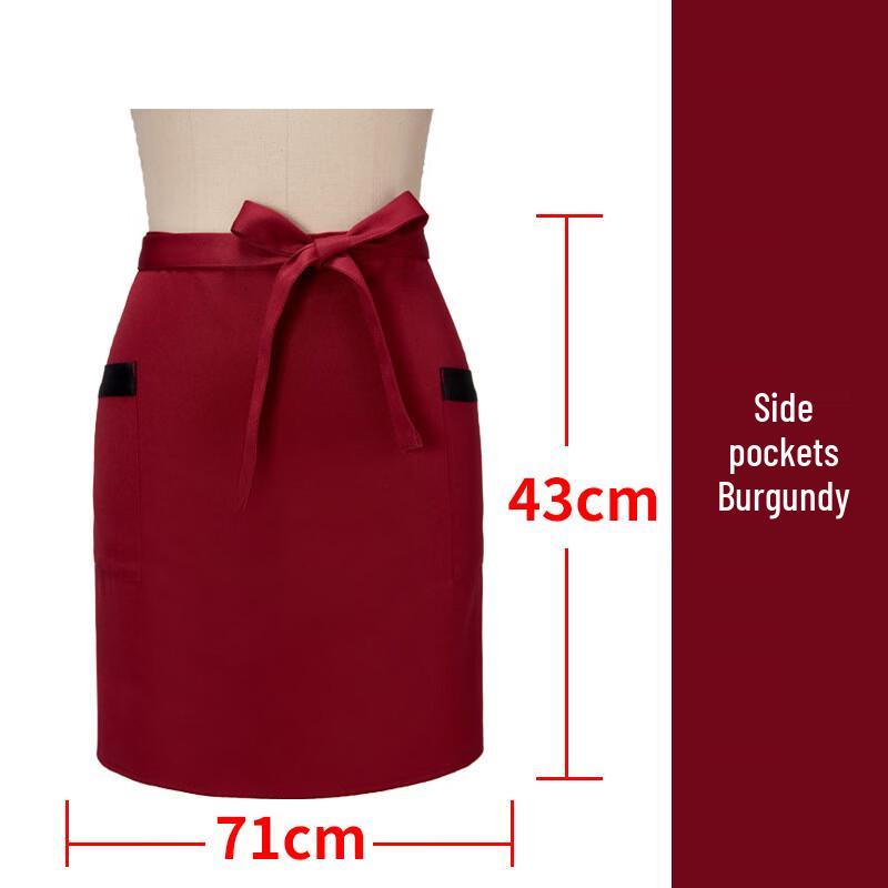 WeiXiu Side Pocket Half Apron