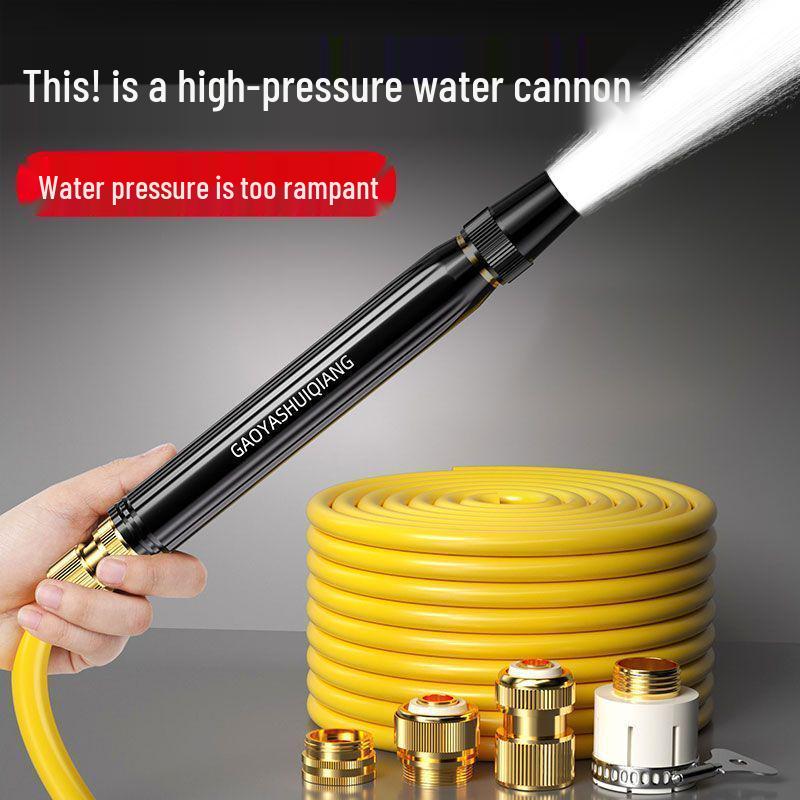 High-Pressure Car Wash Hose Set: Direct Spray Nozzle for Car Washing & Gardening