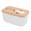 500ml Ceramic Butter Dish with Lid Sealed Freshness Keeping Easy Cleanup Butter Box Container