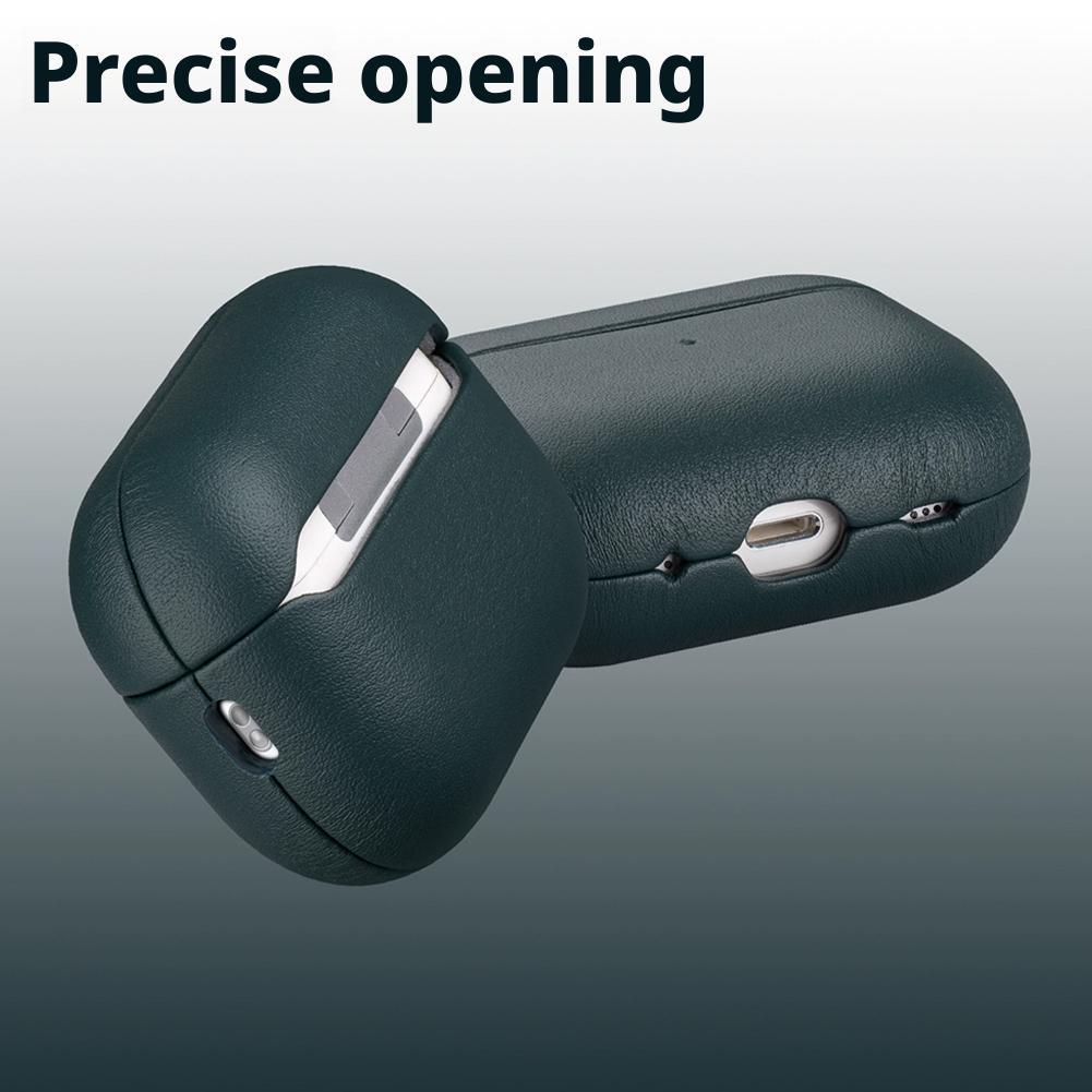 Genuine Leather Case for AirPods Pro 3 Full Protective Cover Scratch Resistant Lining Wireless Charging Compatible