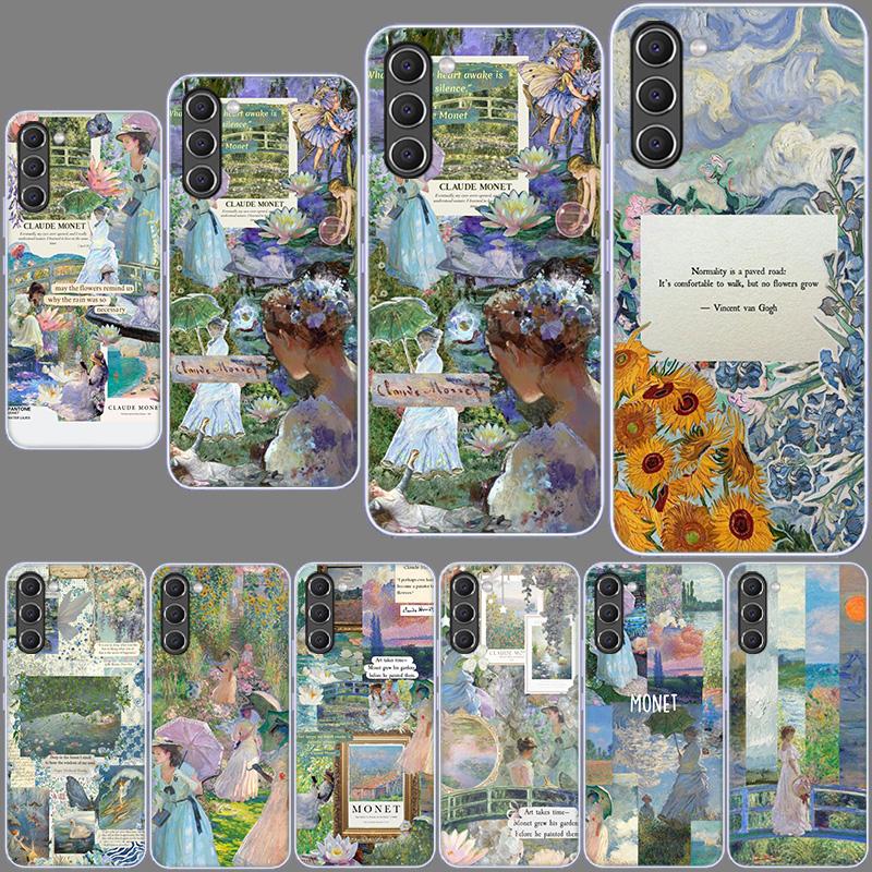 Claude Monet Art Phone Case for Samsung A54 A14 A24 A34 A17 A37 A57 A55 A35 A25 A15 A13 A23 A33 A53 A07 A05S A04S A03 A73 Galaxy