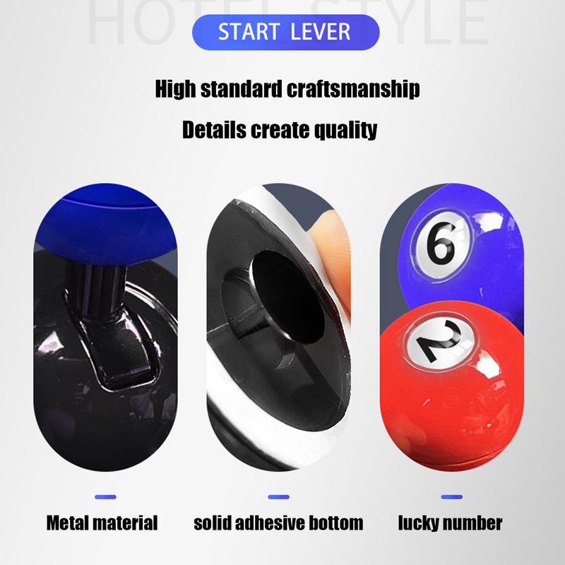 Car Engine Start Stop Button Joystick Billiard Ball Rocker Modeling Engine Start Stop Button Wear-Resistant Car Push-to-Start