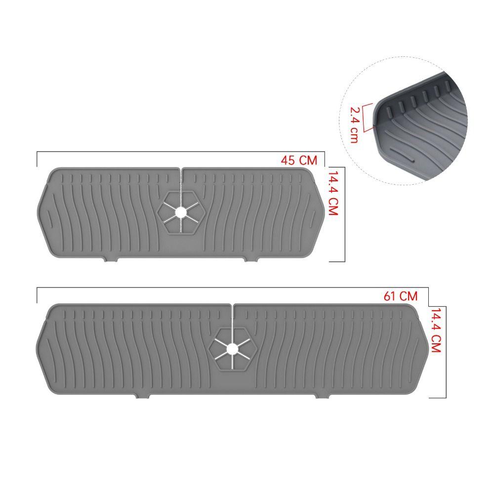 Sink Water Prevent Faucet Wraparound Faucet Absorbent Mat Splash Catcher Silicone Drain Pad