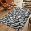 Stone Wall Texture Pattern Non-Slip Home Carpet Design for Living Room Bedroom Office Decor Gift with Vibrant Pattern and Comfortable