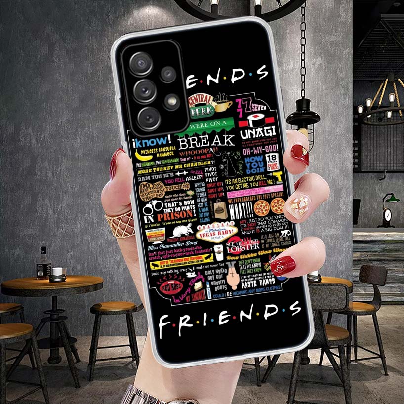Friends Tv Show Funny Family Soft Phone Case For Samsung Galaxy S22 S23 S24 S25 Edge S26 Ultra S20 FE S21 Plus + Fundas Coque Ga