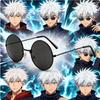Anime Jujutsu Kaisen Gojo Satoru Brille Gojo Satoru Cosplay Schwarze Brille Brillen Sonnenbrillen Hohe Qualität Party Männer Frauen Requisite