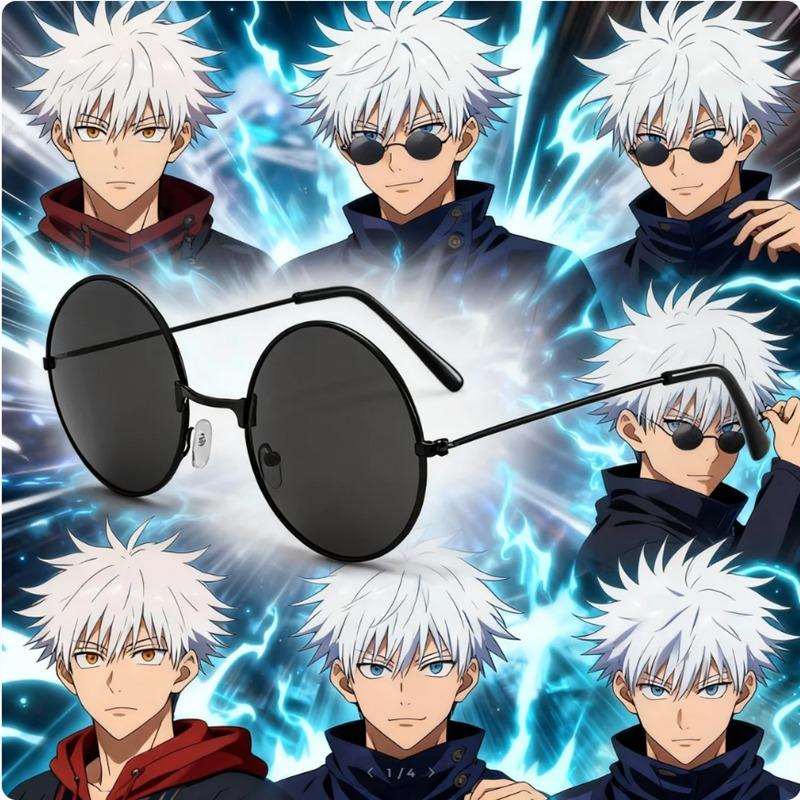 Anime Jujutsu Kaisen Gojo Satoru Brille Gojo Satoru Cosplay Schwarze Brille Brillen Sonnenbrillen Hohe Qualität Party Männer Frauen Requisite