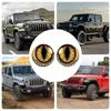 Headlight Decal 3D Stereo Beast Eyes Stickers Weather Resistant Reflective Car Window Bumper Decoration Stickers For Truck