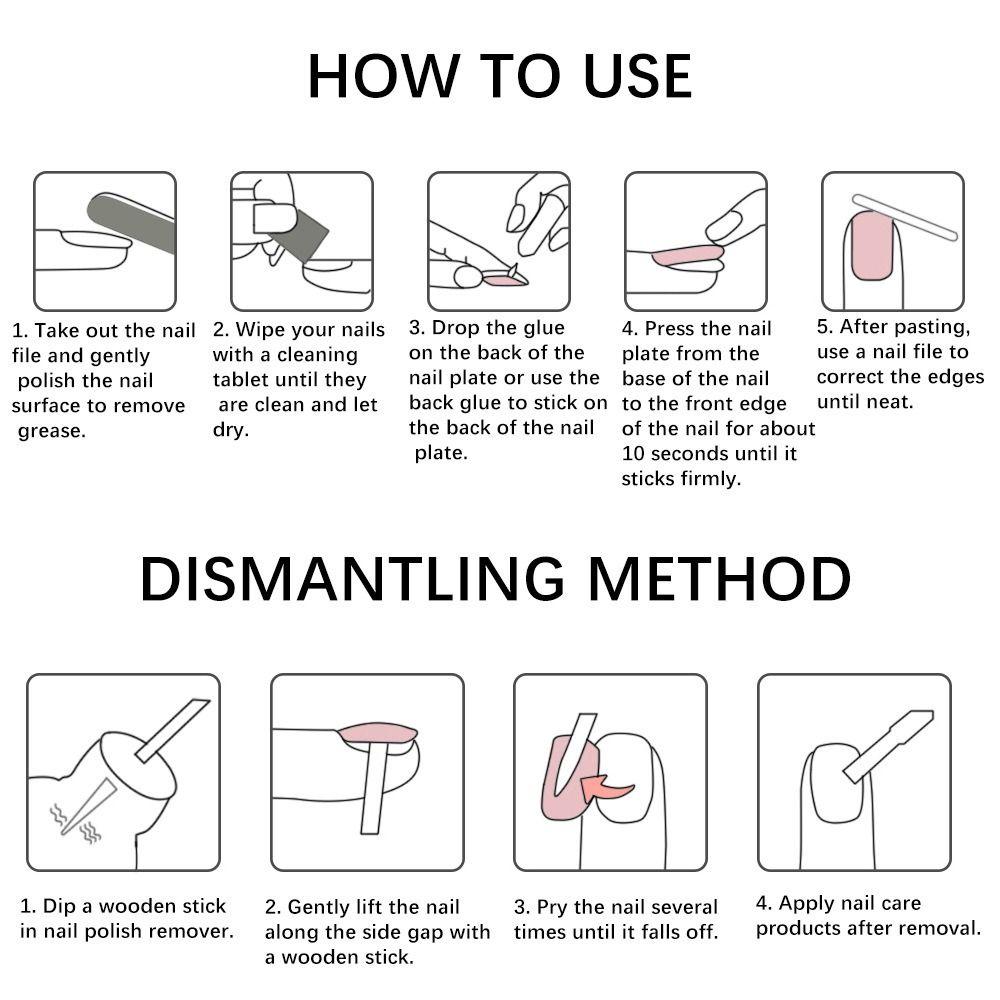 96/144/288 Pcs Artificial Fake Toenail Short Square Foot Nail Art Tips Foot Extension