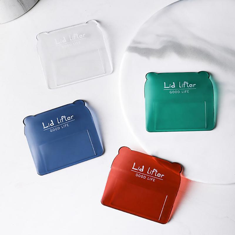 Lève-siège de toilette transparent Lève-couvercle de toilette Évitez de toucher la poignée du couvercle