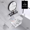 88 cm Wall-Mounted Ceramic Washbasin for Bathroom or Balcony