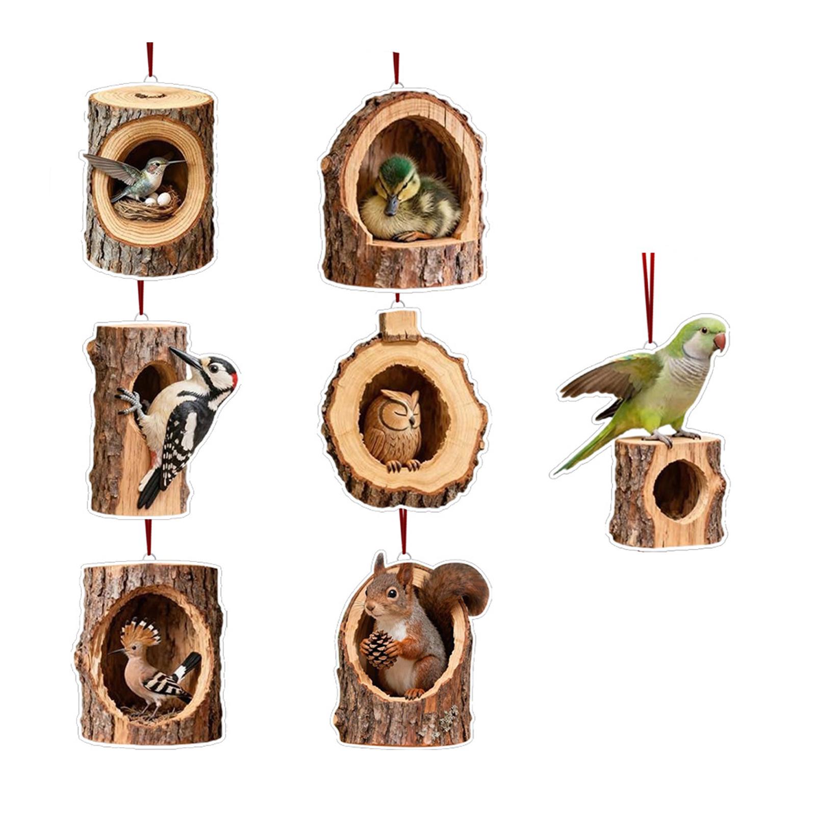 

Animal Ornaments For Christmas Tree Christmas Ornaments Forest Animals Animals Acrylic Cute Xmas Hanging Decoration For Family Friends 2D One Size