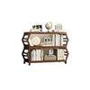 Solid Wood Installation-free Foldable Flower Rack Movable Storage Rack Indoor Living Room Multi-functional Shoe Rack Bookshelf