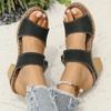 Fashion Hook Loop Thick High Heel Sandals Women Hollow Out Summer Beach Sandles Woman Plus Size Anti-Slip Platform Sandalias De Mujer