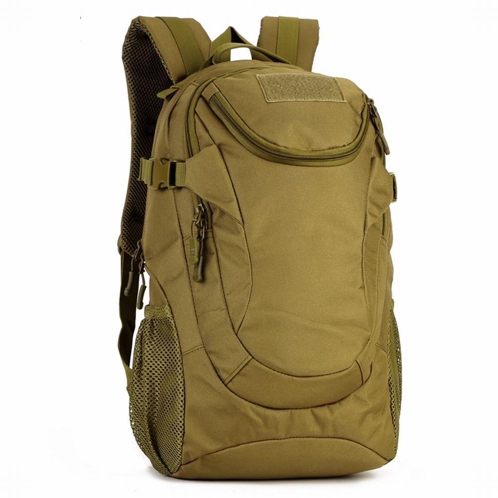 [PHOENIX IKKI] 25L Lightweight Camouflage Backpack, 5 Colors Available, Durable, Water-Resistant, Unisex, Outdoor Backpack, Casual Daypack, Brown