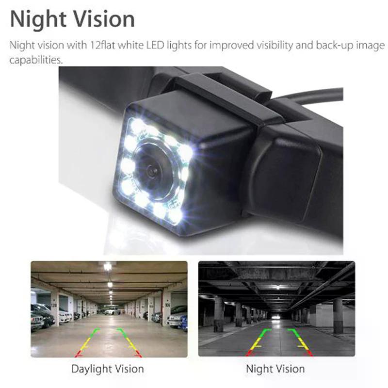 Waterproof 170° HD Car RearView Reverse Backup Camera License Plate Night Vision