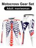 Set echipament motocross Enduro cross Tricou Pantaloni Kituri Set Echipament Racer Off-road Kituri Bărbați Kituri Femei Munte Downhill Motocicletă MX