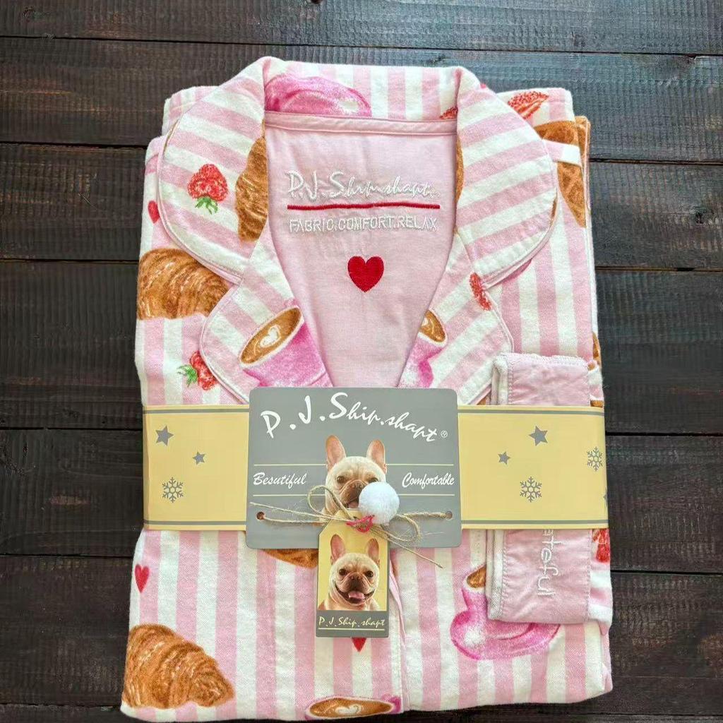 Women's and Men's Flannel Pajama Set - Long Sleeve, Plus Size, for All Seasons