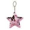 Women Glitter Sequins Star Car Keychain Key Ring Bag Hanging Ornament Pendant