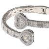 Trendy Bracelet Zircon Trimming Decorative Wrist Bangle for Birthday Lovers