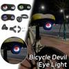 High Brightness Devil Eyes Bicycles Rear Light Programmable Bike Tail Lamp Dynamic LED Bicycles Tail Light Enduring