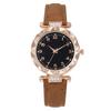 Fashion Casual Ladies Quartz Watch Deluxe Rhinestone Flower Disc Watch Peach Heart Bracelet