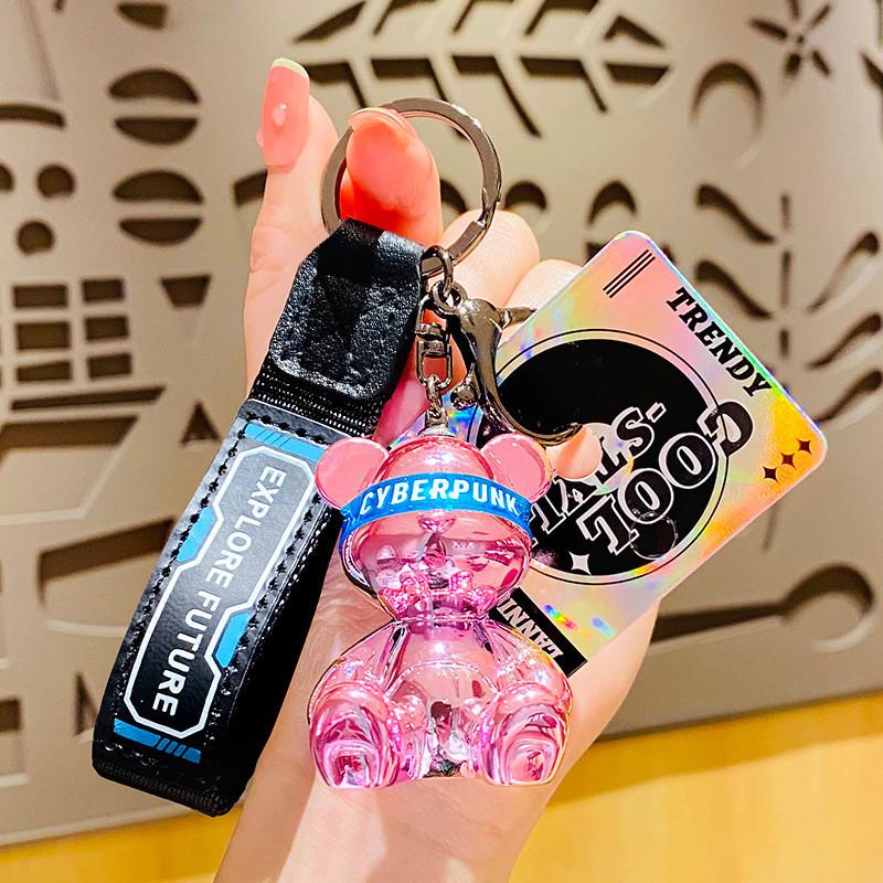 Bear Keychain Fashionable Durable Resin Accessory For Cars Bags And