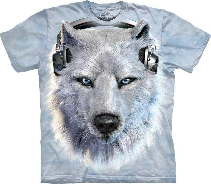 

Футболки унисекс The Mountain White Wolf Dj