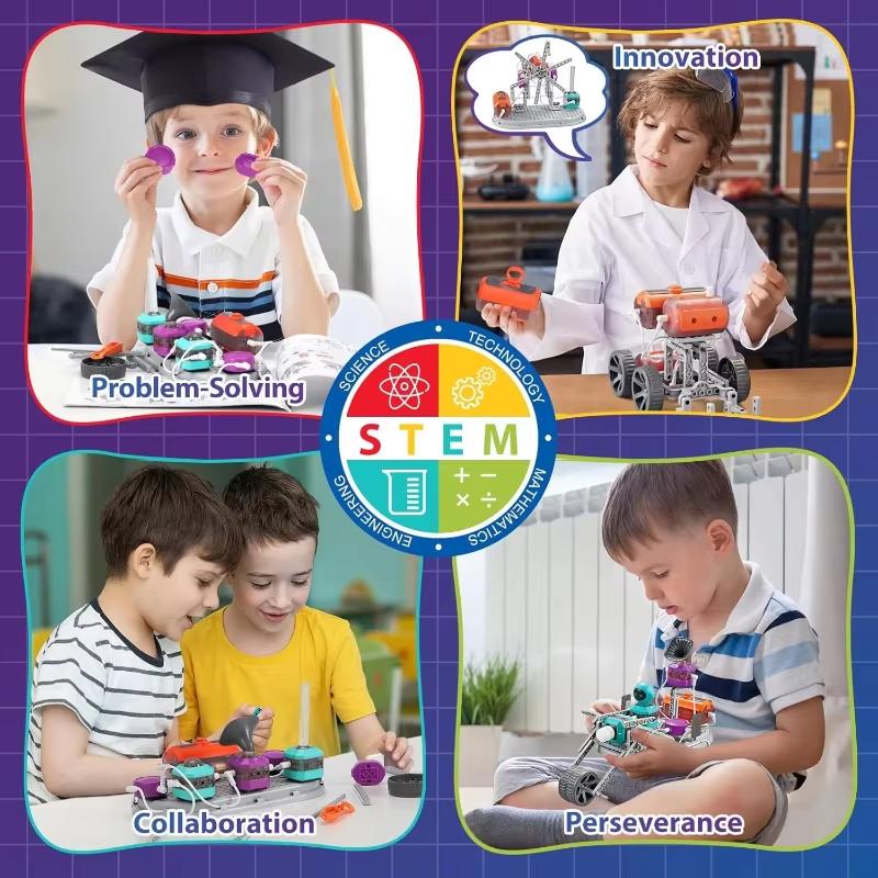 DIY Electronic Circuit Building Blocks - Kids Science Experiment Toy, Boost Children's Thinking Skills
