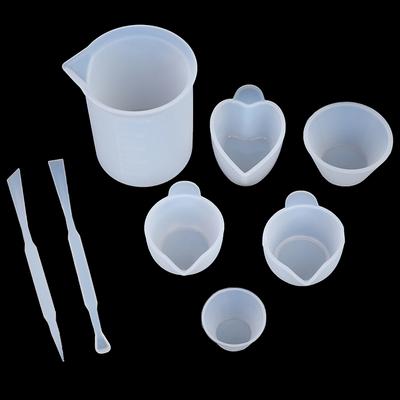 Silicone Resin Measuring Mixing Cup Stirrers Diy Jewelry Resin Glue Tool