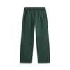 Li Ning Sports Lifestyle Series Solid Color Straight Leg Comfortable Knitted Sports Pants Men Pants Dark-Green AYKU733-1