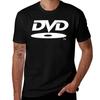 White DVD Logo TShirt Breathable Lightweight Summer Top