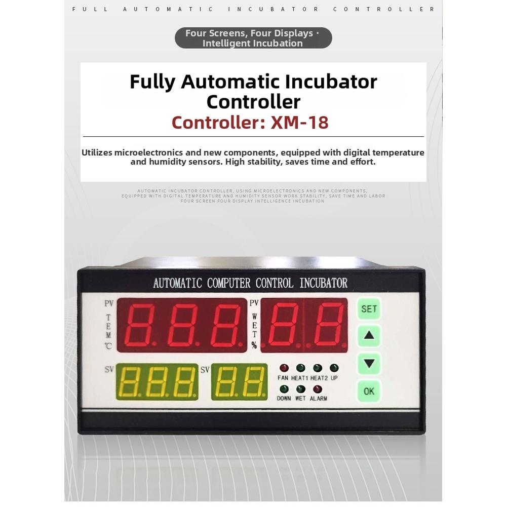 Automatic Incubator Controller with XM18 Model Digital Sensor and Temperature Humidity Control for Stable Incubation