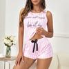 European and American Sex Pajamas Summer New Women's Print Vest Shorts Women's Loungewear Pajamas