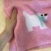 Luochi Knitting Scarf: Cozy Imitation Cashmere Cartoon Wool Neck Warmer for Women, Korean Style