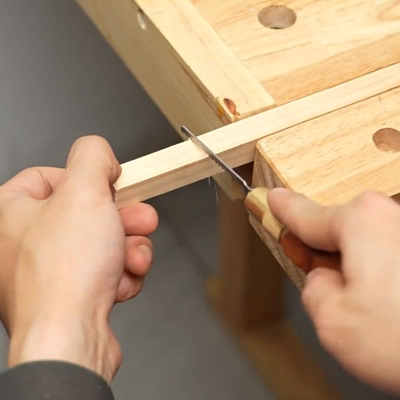 Holzfeilengriff Professioneller Feingeschliffener Feilengriff Ersatz mit Starken Metallmanschetten für Feilen Schneidwerkzeug