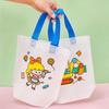 Linen DIY Cartoon Graffiti Tote Bag Kit