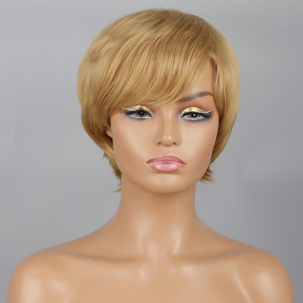 LISI HAIR Women Short Wigs Black Brown Red Wine Color Synthetic Heat Resistant Fiber Wigs for Women Daily Wear