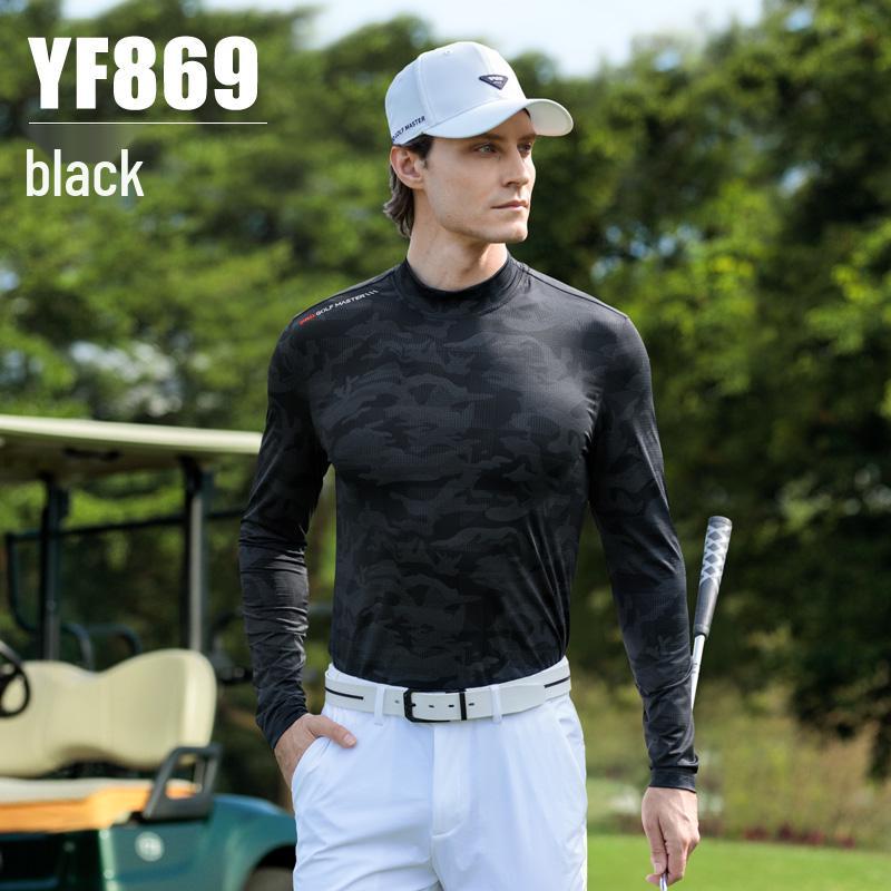 Men s PGM2026 Long Sleeve High Stretch Breathable Mesh Golf Base Layer Top M