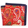 Cashew Flower & Polka Dot Men's Pocket Square Handkerchief