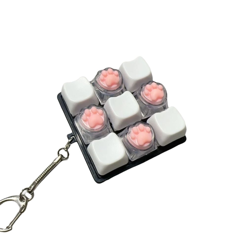DIY Keyboard Keyboard Clicker Toy Keys Button Clicker Toy Relaxing Finger Keyboard Cap Adult Toy