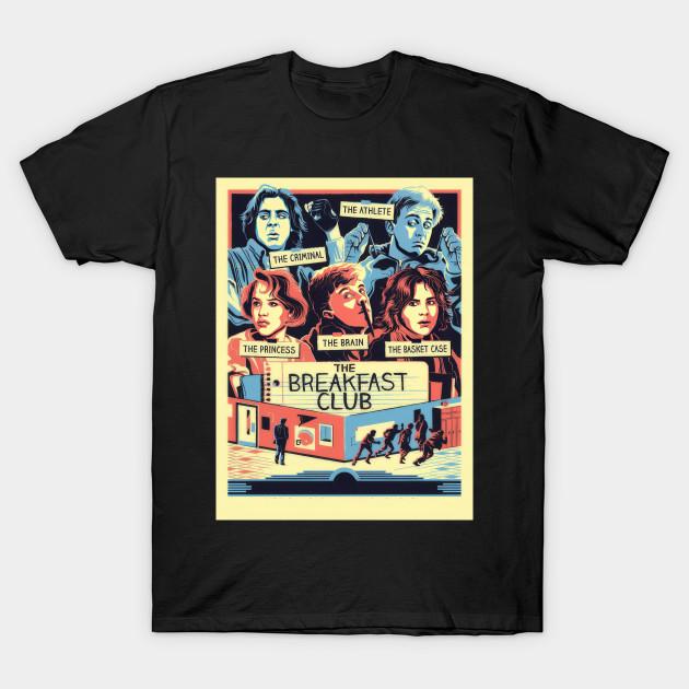 

Men Black Print T-shirt Breakfast Club - Hachara Tayra #15774 No-Cut Transfer Paper Print Cotton Tshirt XL чёрный