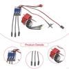 Brush Motor Full Metal Gearbox ESC Combo -Accessoires 1/12 Skala RC Car Easy Installation 2322600KV