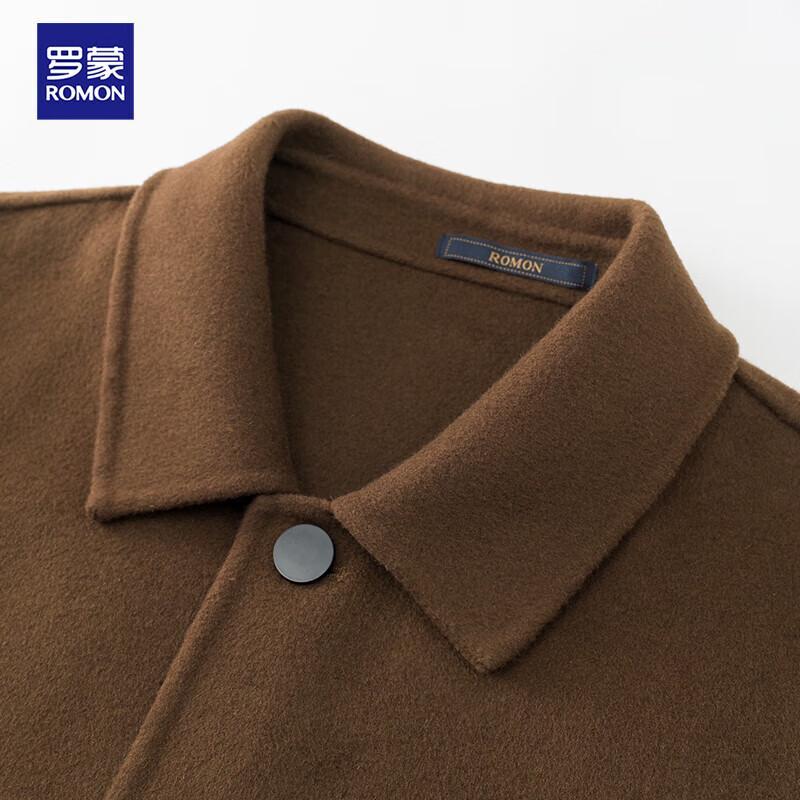 Men's Lamb Wool Double-faced Short Woolen Coat