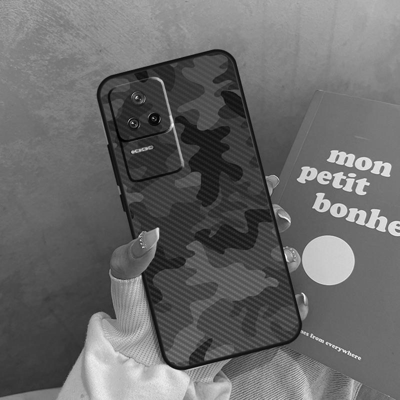 Carbon Fiber Pattern Case For Xiaomi 15 14 Ultra 13T 14T 15T Pro 17 Pro Max POCO X7 X3 X5 X6 F5 F6 F7 F8 Pro Cover